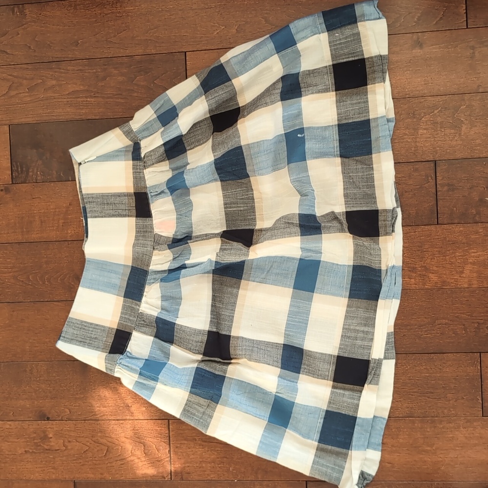 Size 0 - Women's Blue Plaid Skirt